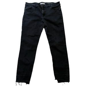 DL 1961 Grey/Faded Black "Margaux" Instasculpt Ankle Skinny Jean 33